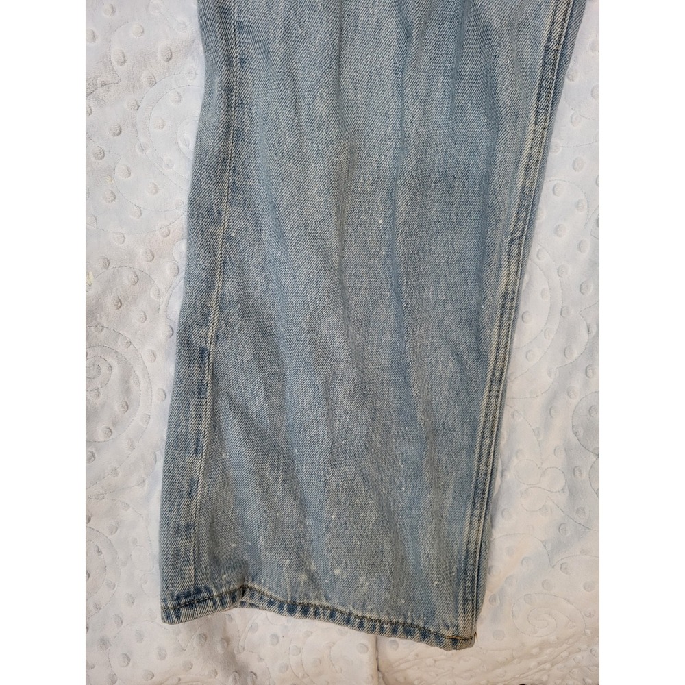 Old Navy Sky-Hi Wide Leg Cargo Jeans Light Wash Extra High Rise Womens Size 12 - Picture 8 of 10